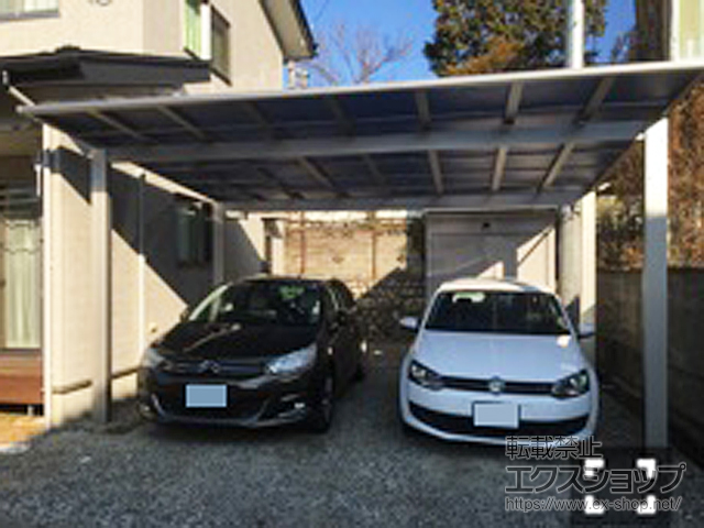 長野県松本市ののカーポート エフルージュ ツイン 積雪〜20cm対応 施工例