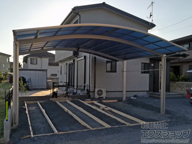 埼玉県深谷市ののカーポート レイナツインポートグラン　積雪〜20cm対応 施工例