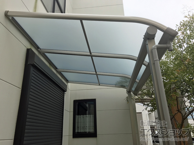 熊本県熊本市ののテラス屋根 ヴェクターテラス R型 テラスタイプ 単体 積雪〜20cm対応 施工例