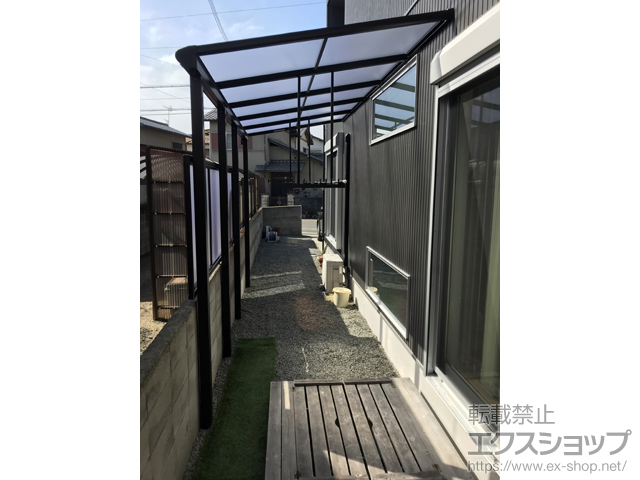 兵庫県姫路市ののテラス屋根 ヴェクターテラス F型 テラスタイプ 単体 積雪〜20cm対応 施工例