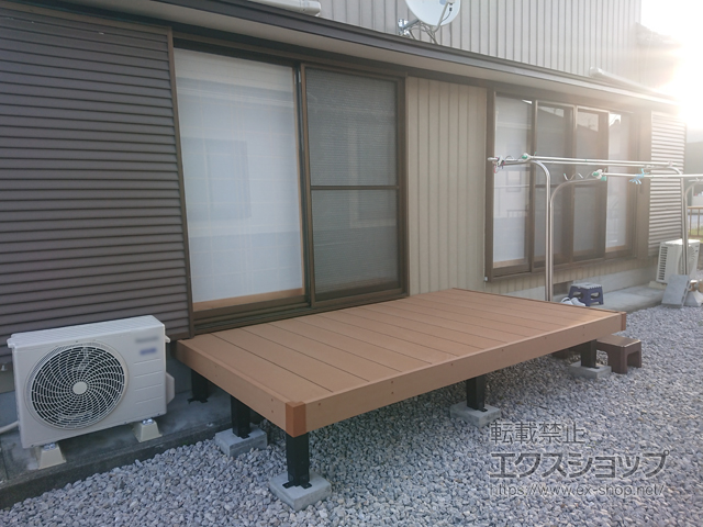 高知県高知市ののウッドデッキ リウッドデッキ 200 施工例