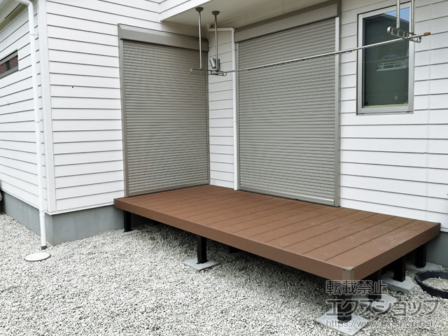 愛知県清須市ののウッドデッキ リウッドデッキ 200 施工例