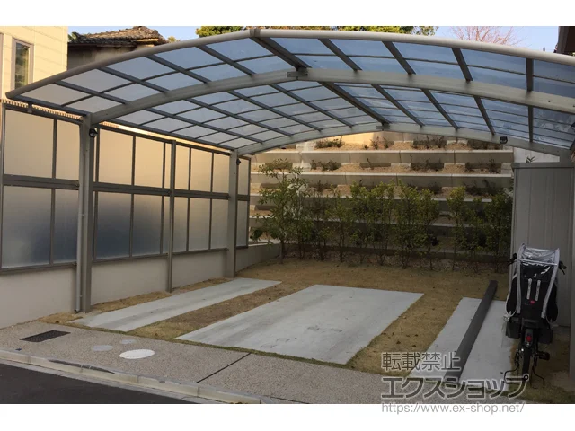 愛知県名古屋市のYKKAPのカーポート レイナポートグラン M合掌　積雪～20cm対応 施工例