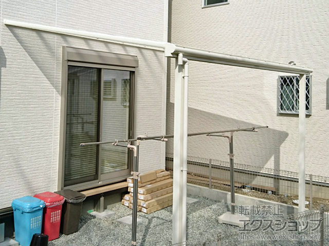 奈良県奈良市ののテラス屋根 ヴェクターテラス F型 テラスタイプ 単体 積雪〜20cm対応 施工例