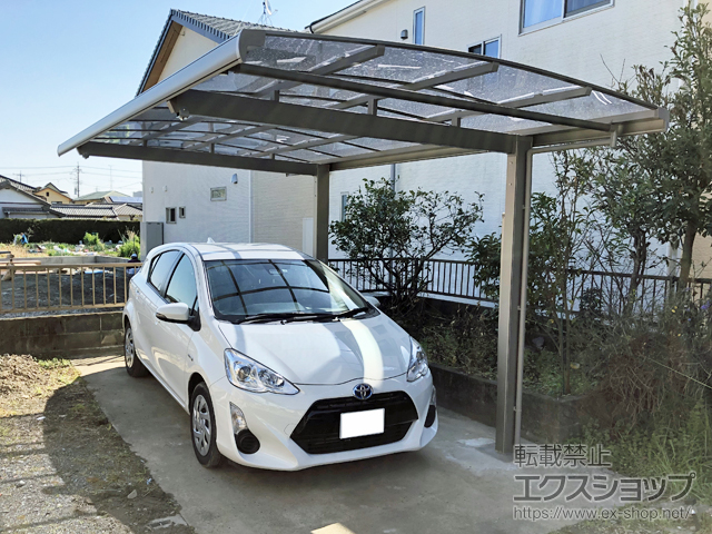 静岡県島田市ののカーポート フーゴA (アーチスタイル) 積雪〜20cm対応 施工例