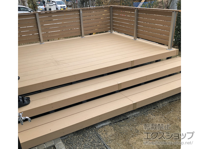 千葉県千葉市ののウッドデッキ リウッドデッキ 200 施工例