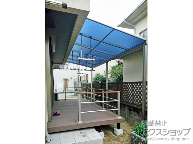 大阪府大阪狭山市ののウッドデッキ リウッドデッキ 200 施工例