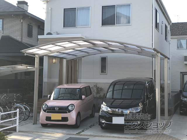 兵庫県宝塚市ののカーポート レイナツインポートグラン　積雪〜20cm対応 施工例