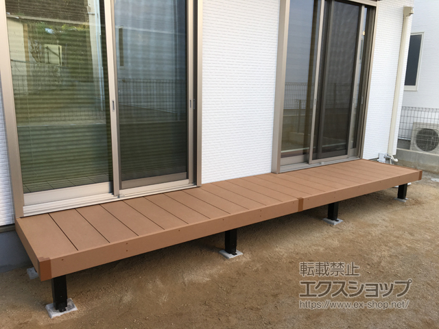 福岡県福岡市ののウッドデッキ リウッドデッキ 200 施工例