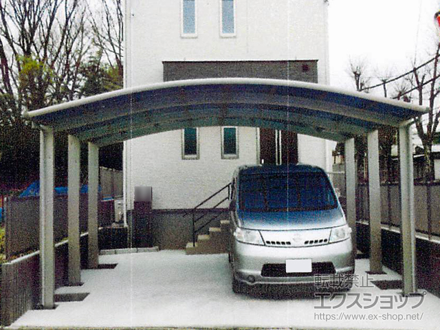 東京都清瀬市ののカーポート レイナツインポートグラン50 積雪〜50cm対応/6本柱 施工例