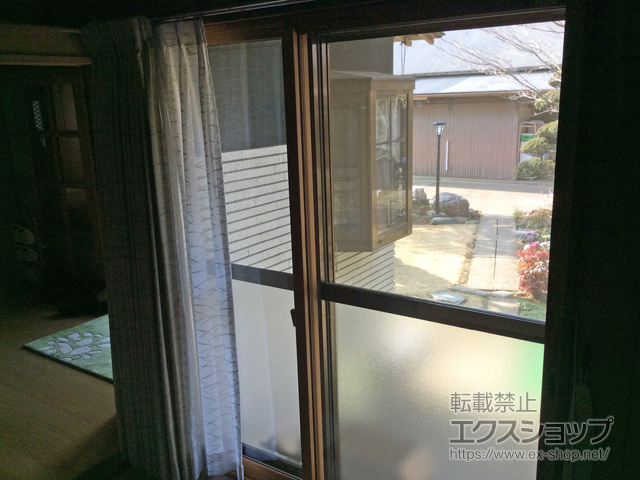 千葉県香取市のの面格子・窓格子、二重窓（内窓） インプラス ダストバリア仕様 引違い窓 2枚建 施工例