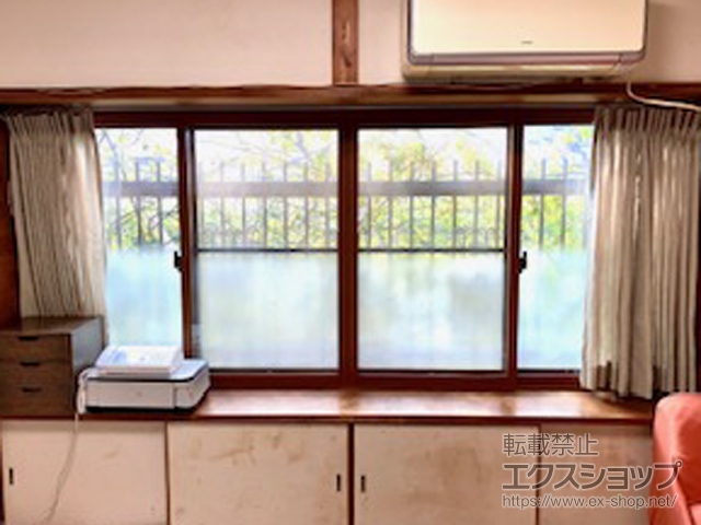 京都府京都市のの二重窓（内窓） インプラス ダストバリア仕様 引違い窓 4枚建 施工例