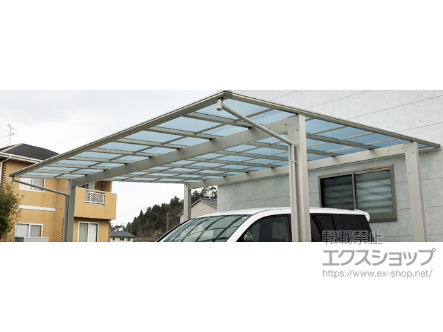 愛媛県今治市ののカーポート エフルージュ ツイン 積雪〜20cm対応 施工例