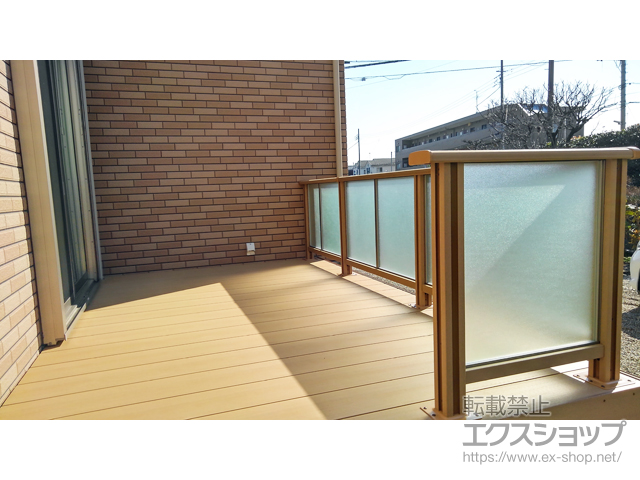 東京都昭島市のLIXIL リクシル（トステム）のウッドデッキ レストステージ 幕板納まり 施工例