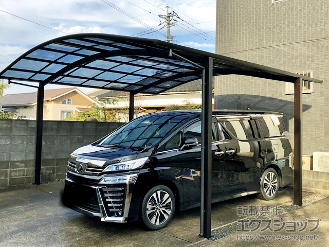 宮崎県串間市ののカーポート レイナツインポートグラン　積雪〜20cm対応 施工例