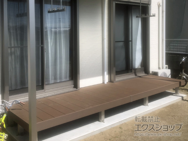 福岡県久留米市ののウッドデッキ リウッドデッキ 200 施工例