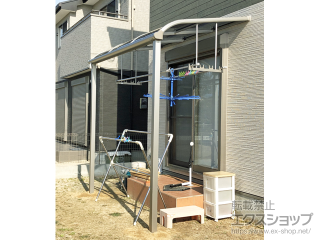 福岡県筑紫野市ののテラス屋根 プレシオステラス R型 テラスタイプ 単体 積雪〜20cm対応 施工例
