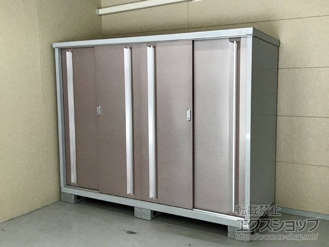 東京都荒川区のの物置・屋外倉庫 シンプリー 一般型 2160×755×1603（MJX-217D） MJX-217D-AR 施工例