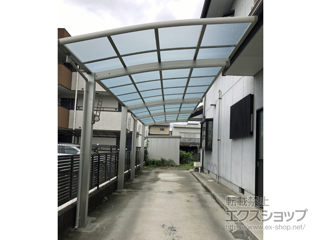 岐阜県関市ののカーポート レイナポートグラン 縦連棟　積雪〜20cm対応 施工例