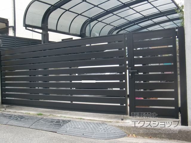 兵庫県西宮市ののカーゲート オーバードアS5型 電動式 施工例