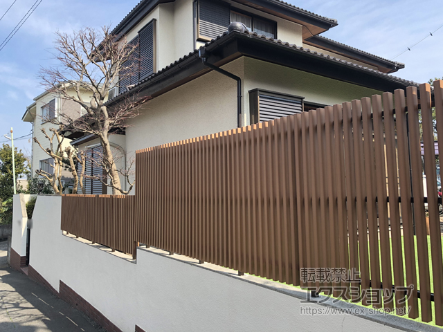 神奈川県藤沢市ののフェンス・柵 ラインスタイル Lタイプ（隙間35mm）T12 施工例