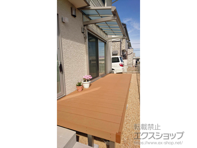 三重県伊勢市ののテラス屋根 ヴェクターテラス F型 1500 ルーフタイプ 単体 積雪〜50cm対応 施工例