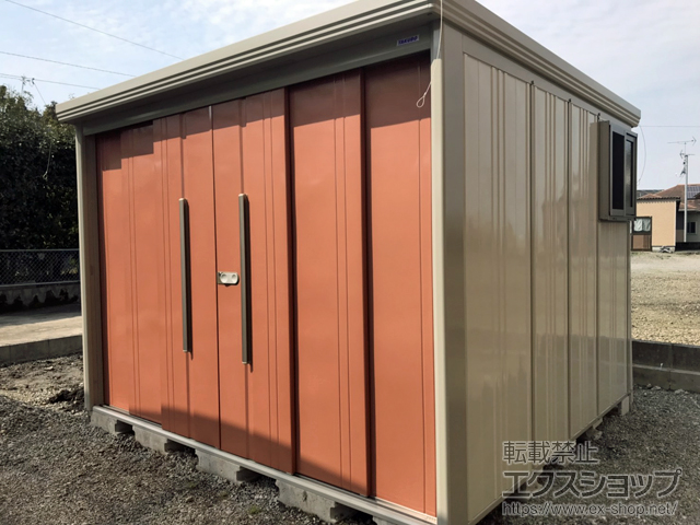 宮崎県都城市のの物置・屋外倉庫 Mr.ストックマンダンディ 一般型 標準型 2900×2622×2110（ND-2926Y） ND-2926Y-T 施工例