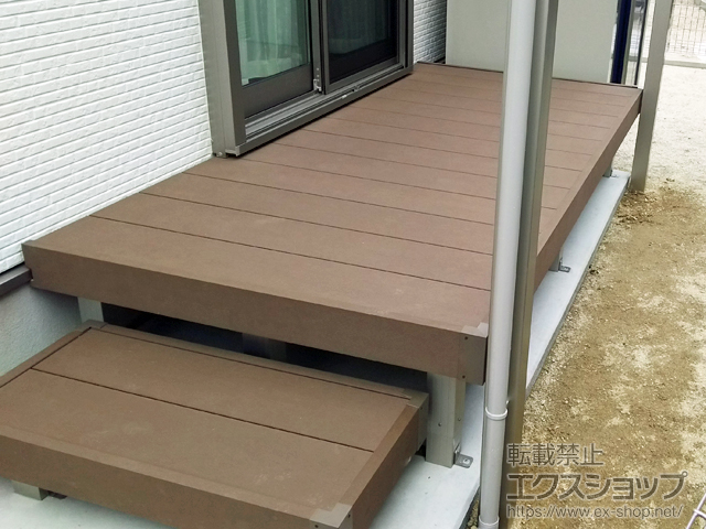 福岡県糟屋郡宇美町ののウッドデッキ マージウッドデッキ 施工例