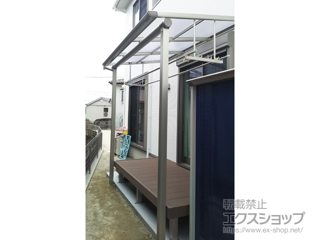 福岡県糟屋郡宇美町ののテラス屋根 ヴェクターテラス F型 テラスタイプ 単体 積雪〜20cm対応 施工例