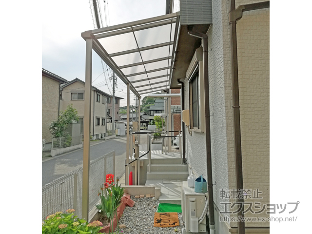 愛知県日進市ののテラス屋根 スピーネ F型 テラスタイプ 連棟 積雪〜20cm対応 施工例