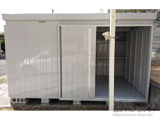 徳島県鳴門市のの物置・屋外倉庫 ネクスタ 一般型 3470×2210×2075（NXN-77S） NXN-77S-MG 施工例