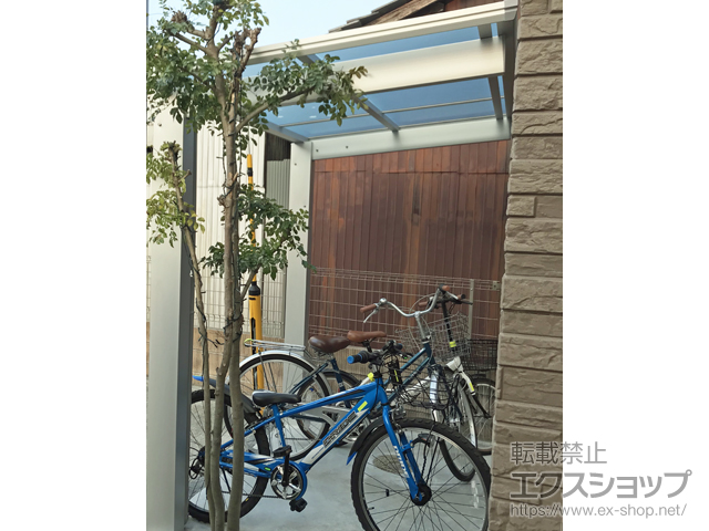 兵庫県姫路市ののサイクルポート・駐輪場 エフルージュグランミニ 積雪〜20cm対応 施工例