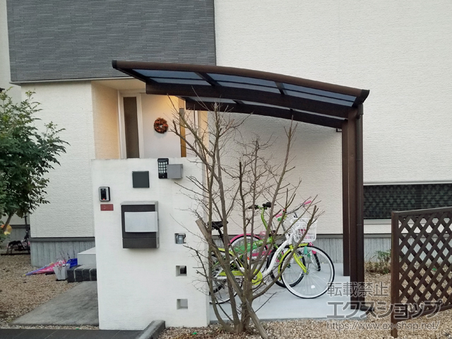 滋賀県大津市ののサイクルポート・駐輪場 プレシオスポート ミニ 積雪〜20cm対応 施工例
