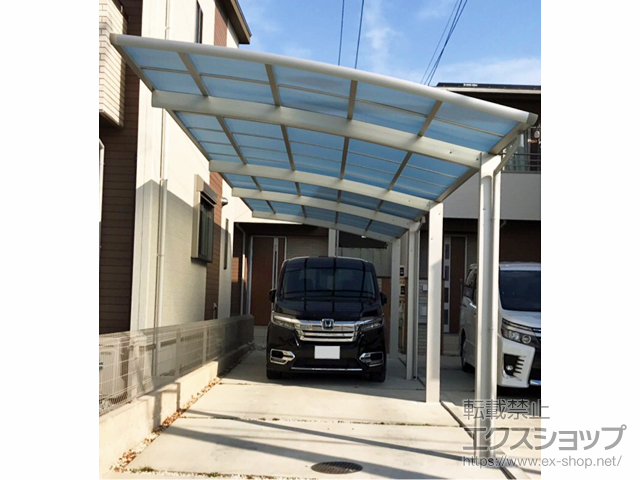 愛知県清須市ののカーポート レイナポートグラン 縦連棟　積雪〜20cm対応 施工例