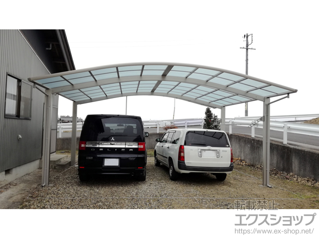岐阜県海津市ののカーポート レイナツインポートグラン　積雪〜20cm対応 施工例