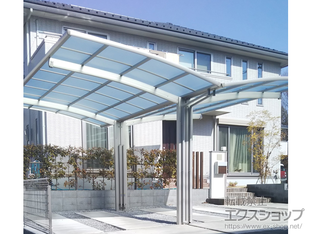 栃木県宇都宮市ののカーポート レイナポートグラン Y合掌　積雪〜20cm対応 施工例