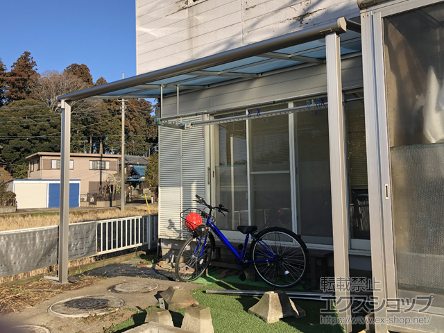 千葉県八街市ののテラス屋根 ヴェクターテラス F型 テラスタイプ 単体 積雪〜20cm対応 施工例