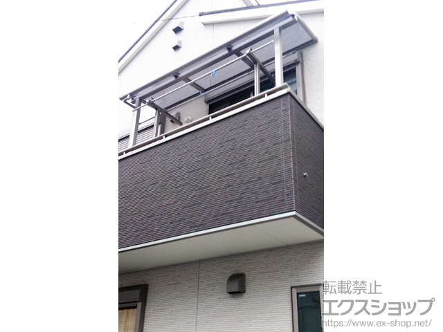 埼玉県蕨市ののバルコニー・ベランダ屋根 スピーネ R型 屋根タイプ 単体 積雪〜20cm対応 施工例