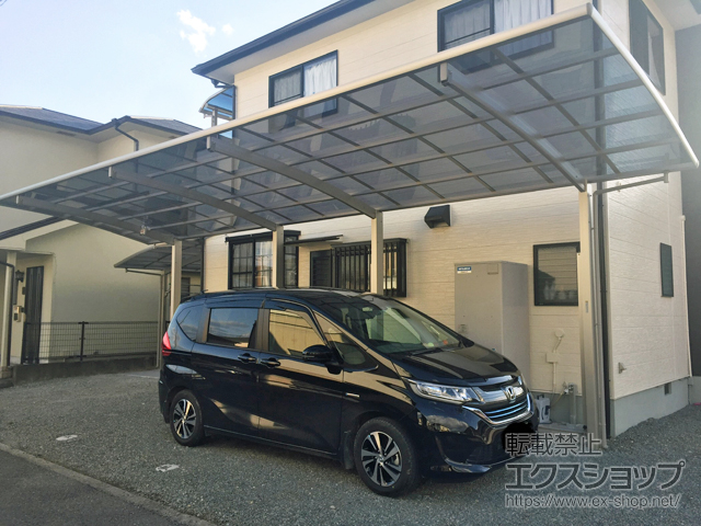 兵庫県たつの市ののカーポート レイナポートグラン 縦連棟　積雪〜20cm対応 施工例