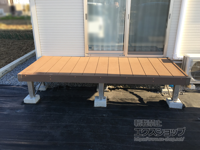 長野県千曲市ののウッドデッキ マージウッドデッキ 施工例