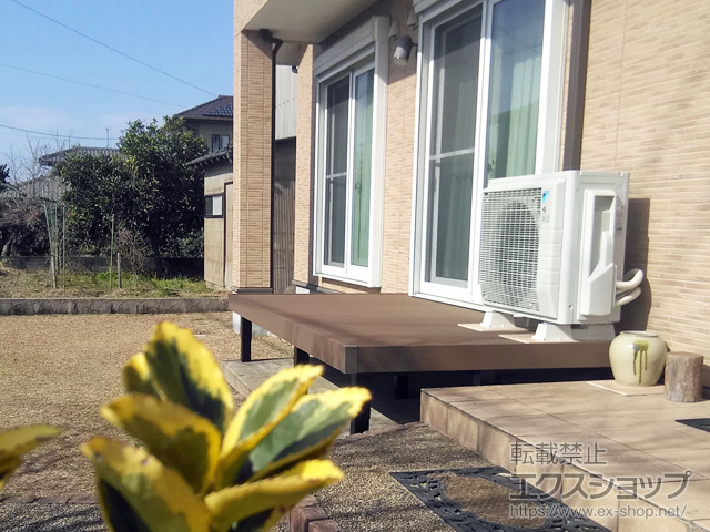 福岡県三井郡大刀洗町ののウッドデッキ マージウッドデッキ 施工例