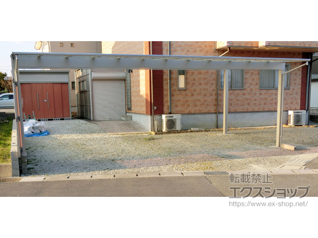 兵庫県姫路市ののカーポート エフルージュ トリプル 積雪〜20cm対応 施工例