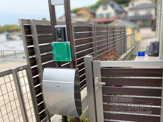 福岡県福岡市ののフェンス・柵 セレビューフェンス RP3型 自在柱式 施工例