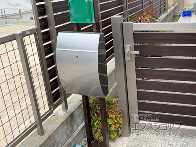 福岡県福岡市ののフェンス・柵 アルメッシュフェンス1型 フリーポールタイプ 施工例