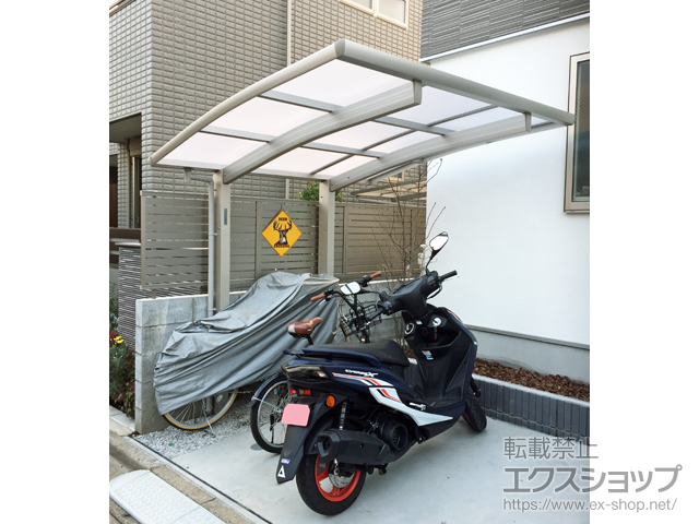 東京都杉並区ののサイクルポート・駐輪場 プレシオスポート ミニ 積雪〜20cm対応 施工例