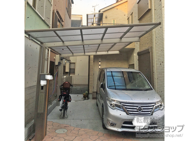 大阪府寝屋川市ののカーポート エフルージュグラン 積雪〜20cm対応 施工例