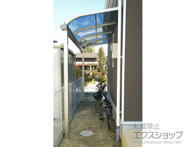 福岡県筑紫野市ののテラス屋根 プレシオステラス R型 テラスタイプ 単体 積雪〜20cm対応 施工例