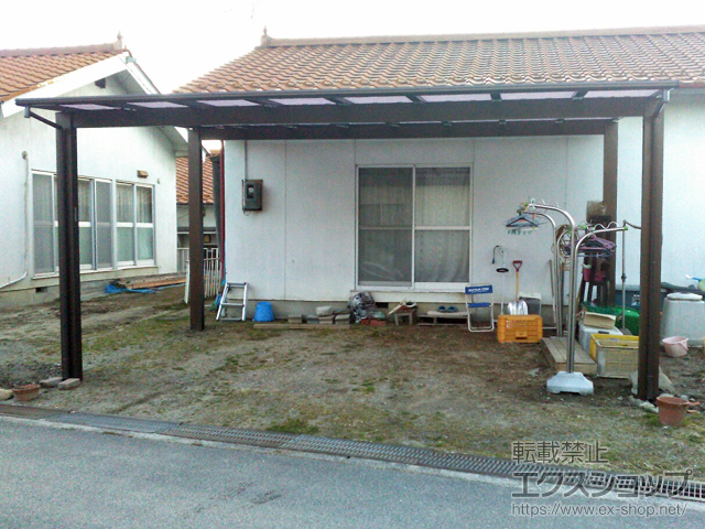 長野県飯田市ののカーポート エフルージュ ツイン 積雪〜20cm対応 施工例