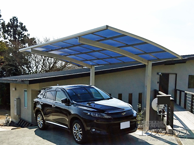 神奈川県足柄下郡湯河原町ののカーポート プレシオスポート 積雪〜20cm対応 施工例