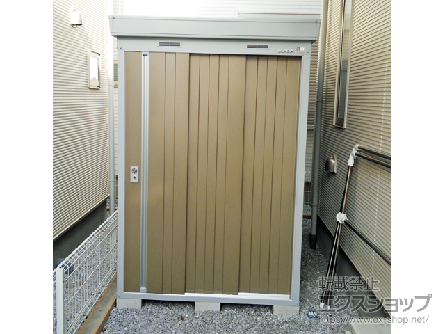 埼玉県久喜市のの物置・屋外倉庫 ネクスタ 一般型 1370×2630×2020 NXN-36CS-【MB】 施工例